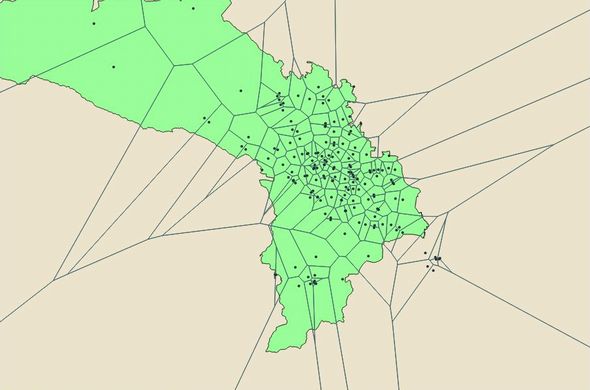 D3.js Voronoi Map