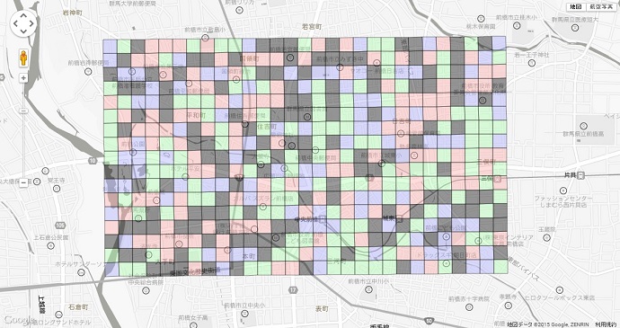 Google Maps GeoJSON Grid