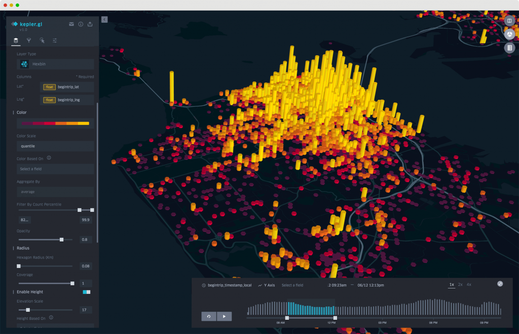 巨大な地理空間データをサクッと可視化できる、Uber社製オープンソースwebGIS「Kepler.gl」 – GUNMA GIS GEEK